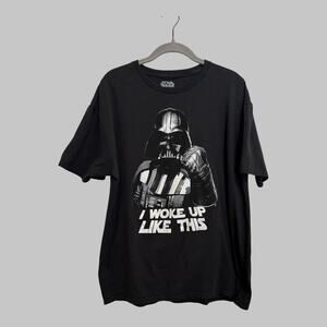 Star Wars Darth Vader I Woke Up Like This Graphic Space Grunge T-Shirt XL